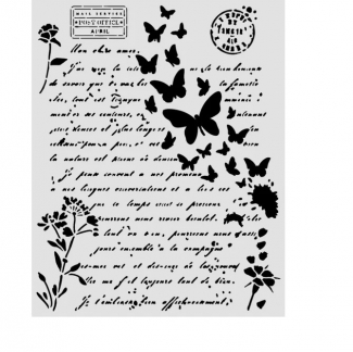 Stamperia-Stencil-FlowersandPoems