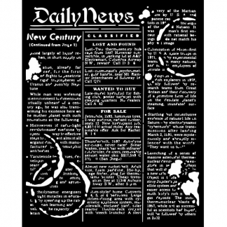 Stamperia - Stencil 20 x 25 cm - Coffee and Chocolate Daily News