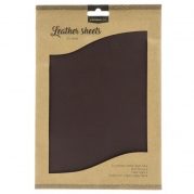 Leather sheet A4- Dark Brown