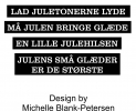 Tekststempler med juletekster