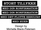 S&aelig;t med tillykke tekster