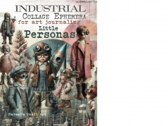 MAREMI'S Industrial Collage Ephemera &ndash; Little Personas | A4 Kreativt H&aelig;fte
