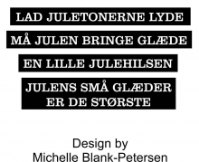 Tekststempler med juletekster