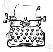 Skrivemaskine-stempel