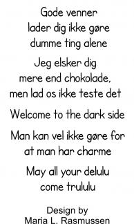 Sassy Tekst stempler