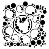 Stencil - Bubbles - 15 x 15 cm
