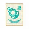 Die - Wreathed Anchor and Banner