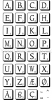 Scrabble lignende alfabet