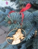 Træpynt - Julemand i Julekugle