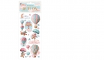 Stamperia_Rub On Transfer Air Ballons 10 x 21cm_Candy Christmas