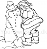 Julemand og snemand - stempel