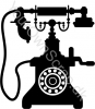 Vintage telefon - Your Own Scrap stempel