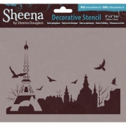 Sheena Douglass Stencil - Paris Springtime