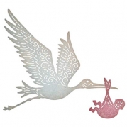 Cheery Lynn die - Stork and Baby