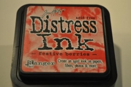 Distress ink - Festive berries
