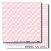 ScrapBerry papir ark - Pink Chevron &amp; Check