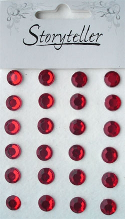 Rhinsten24 - Red - 1 cm