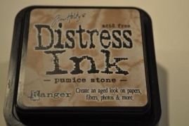 Distress ink-pumice stone
