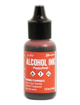Alcohol Ink - Poppyfield