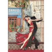  Stamperia - Decoupage papir A4 - Desire Tango