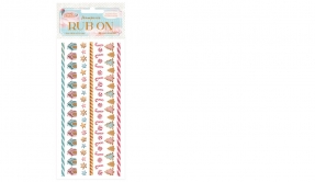 Stamperia - Rub On Transfer Stripes 10x21 cm - Candy Christmas