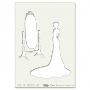 Clarity Stencil - Mirror Image A5