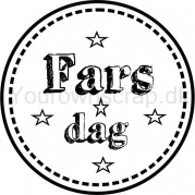 Fars dag - Dansk tekst stempel 