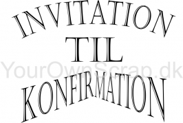 Invitation til konfirmation - Your Own Scrap stempel