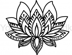 Lotus blomst - stempel