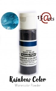 Rainbow color - Farvebaseret akvarel pulver - Navy Blue Duo 28 g