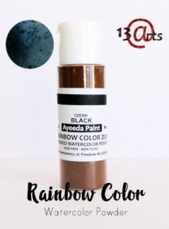Rainbow color - Farvebaseret akvarel pulver -Black Duo 28 g