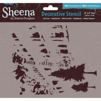 Sheena Douglass Stencil - City trees