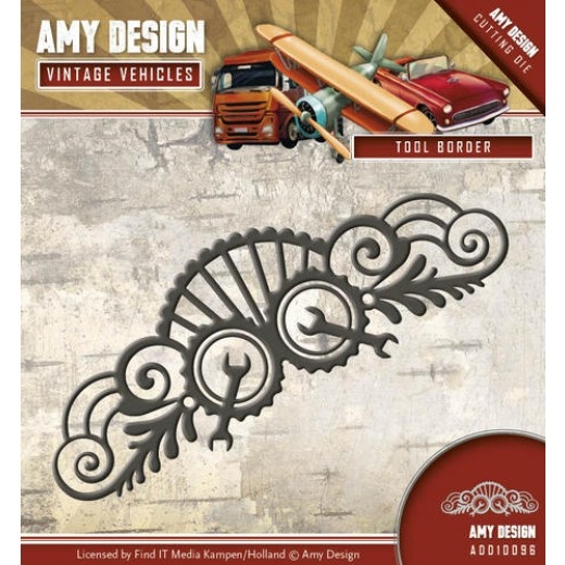 Amy Design die - Vintage Vehicles - Tool Border