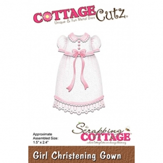 Cottage Cutz die - Girl Christening Gown