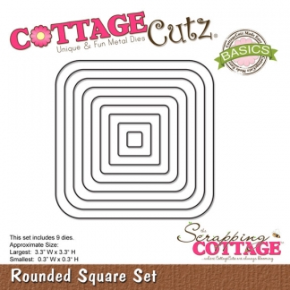 Cottage Cutz die - Rounded Square Frame Set