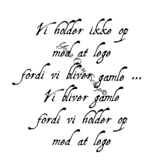 Hold op med at lege- aqu (tekst stempel) - stort