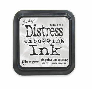 Distress ink-embossing