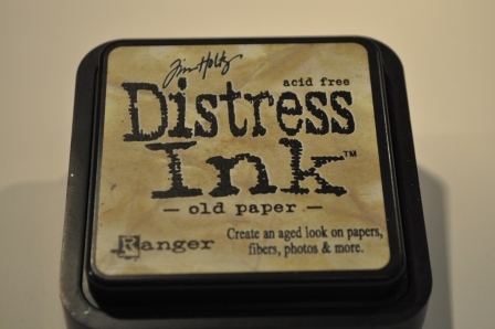 Distress ink - Old paper