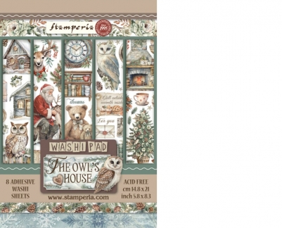 Stamperia - Washi Pad 21 x14,8 - 8 Sheets - The Owls House