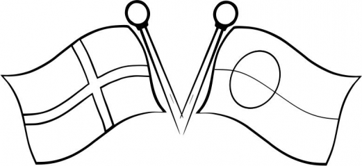 Stempel - Gr&oslash;nlandsk og dansk flag