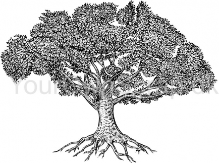 Livets træ (2)-  stempel