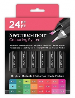 Spectrum Noir Alcohol Markers - Brights24 set - NY GENERATION
